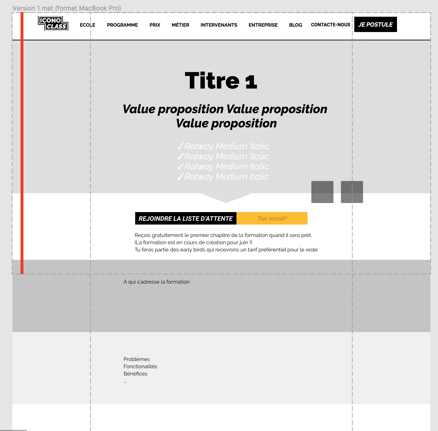 landing page